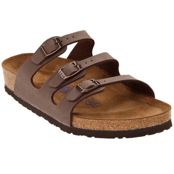 Birkenstock Shoes - Birkenstock Florida Soft Mocha summer Sandal